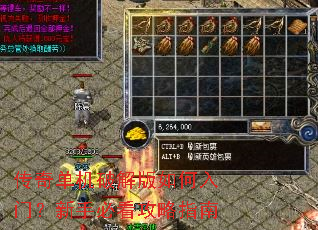 传奇单机破解版如何入门?新手必看攻略指南 传奇单机破解版如何入门?新手必看攻略指南