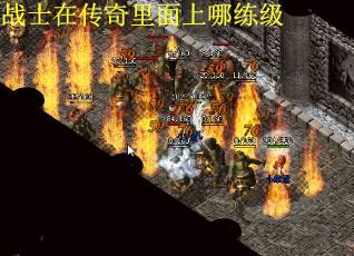 战士在传奇里面上哪练级