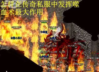 怎样在传奇私服中发挥噬血术最大作用