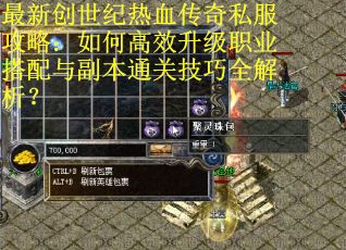最新创世纪热血传奇私服攻略：如何高效升级职业搭配与副本通关技巧全解析？