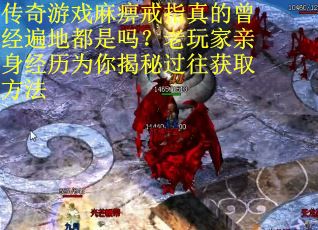 传奇游戏麻痹戒指真的曾经遍地都是吗？老玩家亲身经历为你揭秘过往获取方法