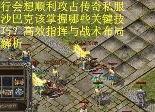 行会想顺利攻占传奇私服沙巴克该掌握哪些关键技巧？高效指挥与战术布局解析